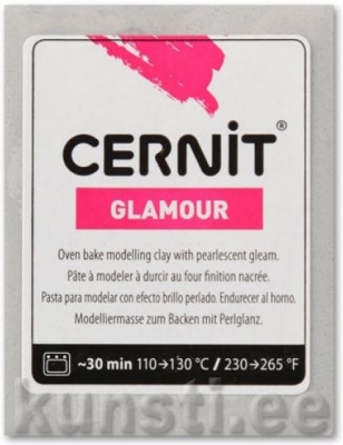 Полимерная глина Cernit Glamour 080 silver ― VIP Office HobbyART