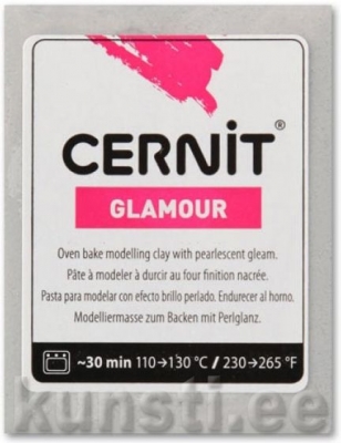 Polymer Clay Cernit Glamour 080 silver ― VIP Office HobbyART