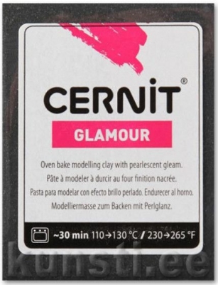 Polymer Clay Cernit Glamour 100 black ― VIP Office HobbyART