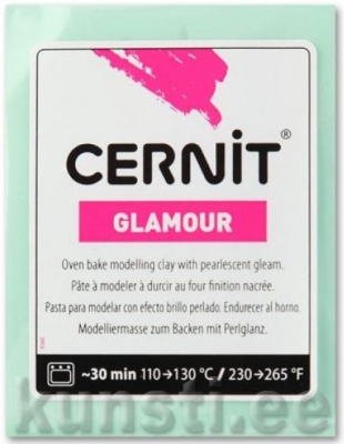 Полимерная глина Cernit Glamour 611 light-green ― VIP Office HobbyART