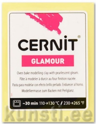Полимерная глина Cernit Glamour 700 yellow ― VIP Office HobbyART