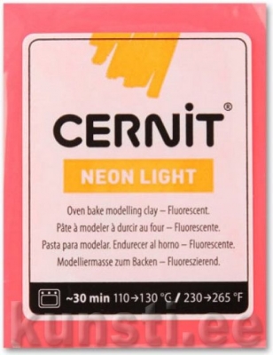 Полимерная глина Cernit Neon light 400 red ― VIP Office HobbyART