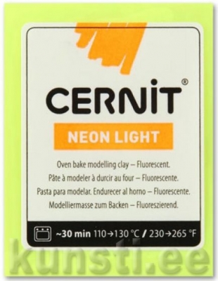 Polümeersavi Cernit Neon light 700 yellow ― VIP Office HobbyART