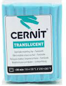Полимерная глина Cernit Translucent 280 56gr Turquoise blue ― VIP Office HobbyART