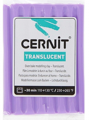 Полимерная глина Cernit Translucent 900 56gr Violet ― VIP Office HobbyART