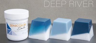 Transparent non-bleeding colorants for melt & pour soapbase ZENICOLOR SOLO Deep River ― VIP Office HobbyART