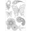 Kaiser craft CS-871 clear stamp elegance