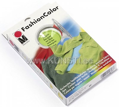Краска для ткани Fashion Colour 30g+fiksaator 60g 281 lime green ― VIP Office HobbyART
