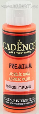 Акриловая краска Premium Cadence flouroscent 4 flouroscent orange 70 ml ― VIP Office HobbyART