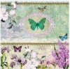 Napkin 12508320 25 x 25 cm BUTTERFLY MEDAILLON 