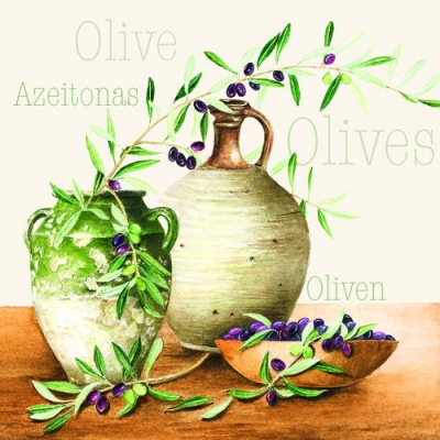 Salvrätik 13305105 33 x 33 cm MEDITERRANEAN OLIVES