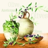 Napkin 13305105 33 x 33 cm MEDITERRANEAN OLIVES