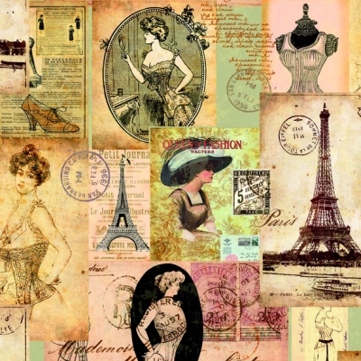 Салфетка для декупажа 13307140 33 x 33 cm Madame a Paris ― VIP Office HobbyART