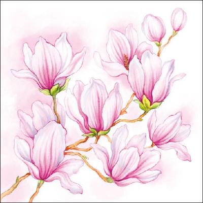 Napkin 13307515 33 x 33 cm NICE MAGNOLIA ― VIP Office HobbyART