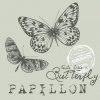 Napkin 13307845 33 x 33 cm PAPILLON SAND 