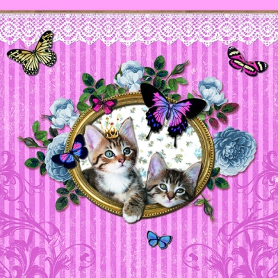 Salvrätik 13307930 33 x 33 cm ROYAL CATS 