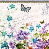 Napkin 13308305 33 x 33 cm Romantic Pure