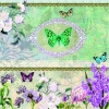 Napkin 13308320 - 33 x 33 cm BUTTERFLY MEDAILLON 