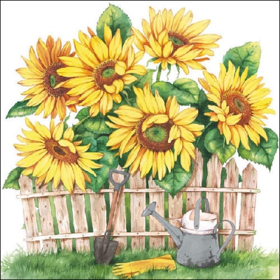 Салфетка для декупажа 13308725 33 x 33 cm Garden Of Sunflowers ― VIP Office HobbyART