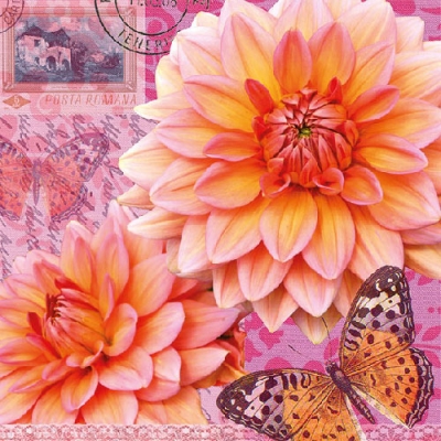 Salvrätik 13309015 33 x 33 cm Summer Dahlia  ― VIP Office HobbyART