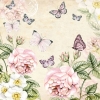 Napkin 13309196 33 x 33 cm Botanical Cream