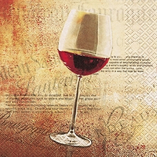 Салфетка для декупажа 211244 33 x 33 cm Classic Red Wine ― VIP Office HobbyART