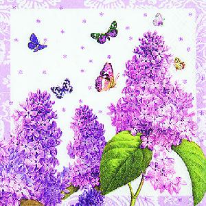 Salvrätikud - Салфетка для декупажа - 33 x 33 cm Painted Lilac