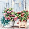 Салфетка для декупажа 211603 33 x 33 cm Cottage Hydrangea