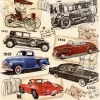 Napkin 211625 33 x 33 cm Classic Cars