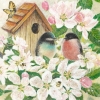 Napkin 211716 33 x 33 cm Birds and Blossom