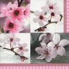 Napkin 21658 33 x 33 cm Flowering time