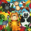 Napkin 21688 33 x 33 cm Zoo animals