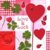 Салфетка для декупажа 271790 24 x 24 cm Love&Luck