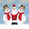 Napkin - 33 x 33 cm SANTA WITH FRIENDS