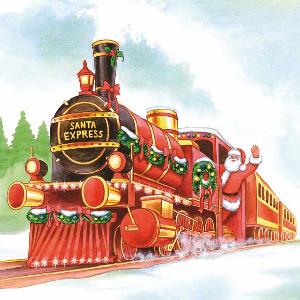 Салфетка для декупажа - 33 x 33 cm SANTA EXPRESS ― VIP Office HobbyART