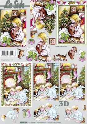 Карта для 3Д декупажа, A4 4169709 ― VIP Office HobbyART