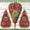 Napkin - 33 x 33 cm Oriental X-mas Hearts