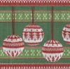 Salvrätik - 33 x 33 cm Knitted X-mas Balls