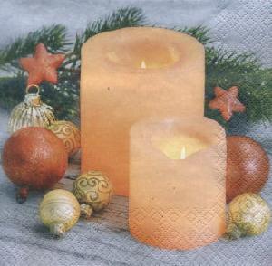 Salvrätikud - Салфетка для декупажа - 33 x 33 cm Candle Atmosphere