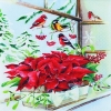 Салфетка для декупажа 611532 33 x 33 cm Basket with Poinsettia