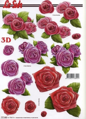 Decoupage paper 3D A4 777-488 ― VIP Office HobbyART