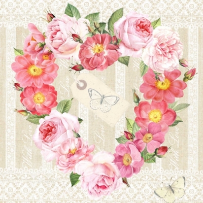 Салфетка для декупажа NV-74471 33 x 33 cm With Love ― VIP Office HobbyART