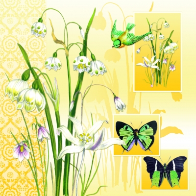 Салфетка для декупажа NV-74975 33 x 33 cm Herald of Spring ― VIP Office HobbyART