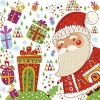 Салфетка для декупажа SDL-071400 33 x 33 cm Santa with Gifts