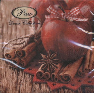 Салфетка для декупажа - 33 x 33 cm Christmas Apple ― VIP Office HobbyART