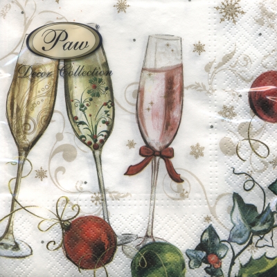 Napkin - 33 x 33 cm Happy New Year ― VIP Office HobbyART