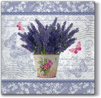 Салфетка для декупажа SDL-077500 33 x 33 cm Flowering Lavender ― VIP Office HobbyART