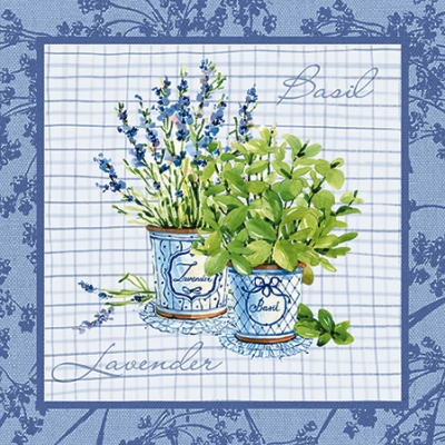 Салфетка для декупажа SDL-077600 33 x 33 cm Basil & Lavender ― VIP Office HobbyART