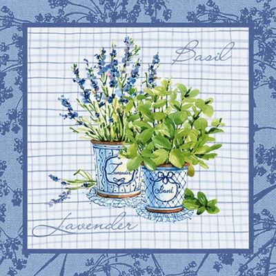 Napkin SDL-077600 33 x 33 cm Basil & Lavender ― VIP Office HobbyART