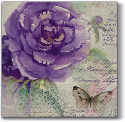 Napkin SDL-084100 33 x 33 cm Miracle Rose ― VIP Office HobbyART